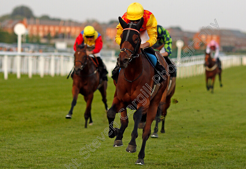 Nellie-Moon-0002 
 NELLIE MOON (Kieran Shoemark) wins The Veolia Fillies Handicap
Newbury 22 Jul 2021 - Pic Steven Cargill / Racingfotos.com