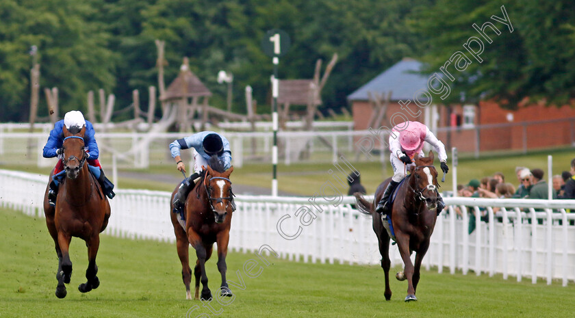 Lionel-0003 
 LIONEL (right, Jamie Spencer) beats LYSANDER (centre) and ALDOUS HUXLEY (left) in The British Stallion Studs EBF Cocked Hat Stakes
Goodwood 20 May 2022 - Pic Steven Cargill / Racingfotos.com