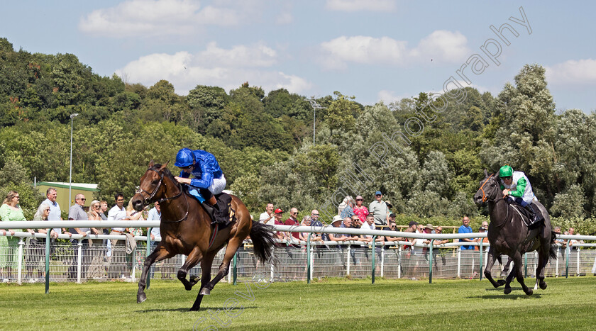 Hallasan-0007 
 HALLASAN (Dougie Costello) wins The Charge Up Your Summer With Rhino.bet EBF Maiden Stakes
Nottingham 19 Jul 2024 - Pic Steven Cargill / Megan Dent / Racingfotos.com