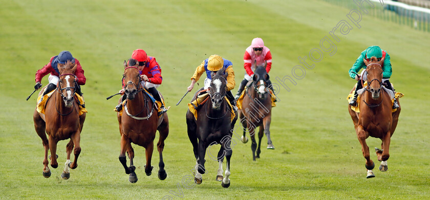 Dreamloper-0001 
 DREAMLOPER (2nd left, Kieran Shoemark) beats VILLE DE GRACE (2nd right) EBAIYRA (right) and LILAC ROAD (left) in The Betfair Exchange Dahlia Stakes
Newmarket 1 May 2022 - Pic Steven Cargill / Racingfotos.com