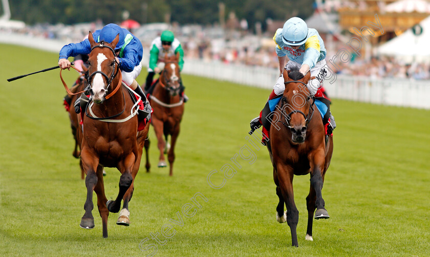 Dancing-King-0005 
 DANCING KING (left, Joe Fanning) beats NAGANO (right) in The Tote March Stakes
Goodwood 28 Aug 2021 - Pic Steven Cargill / Racingfotos.com