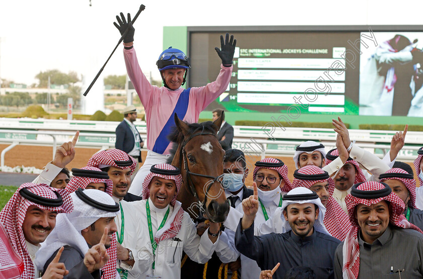 Raaed-0005 
 RAAED (Glen Boss) after The STC International Jockeys Challenge Round 2
King Abdulaziz RaceCourse, Riyadh, Saudi Arabia 25 Feb 2022 - Pic Steven Cargill / Racingfotos.com