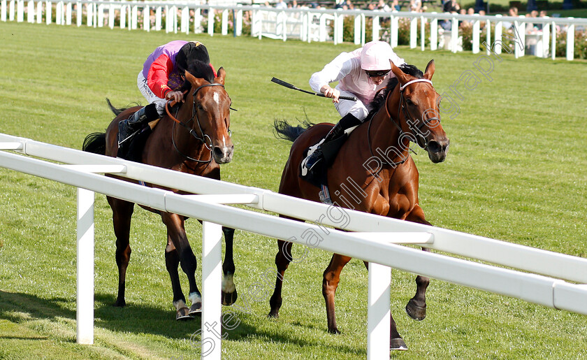 Alexana-0002 
 ALEXANA (James Doyle) beats SEXTANT (left) in The Garden For All Seasons Novice Stakes
Ascot 7 Sep 2018 - Pic Steven Cargill / Racingfotos.com