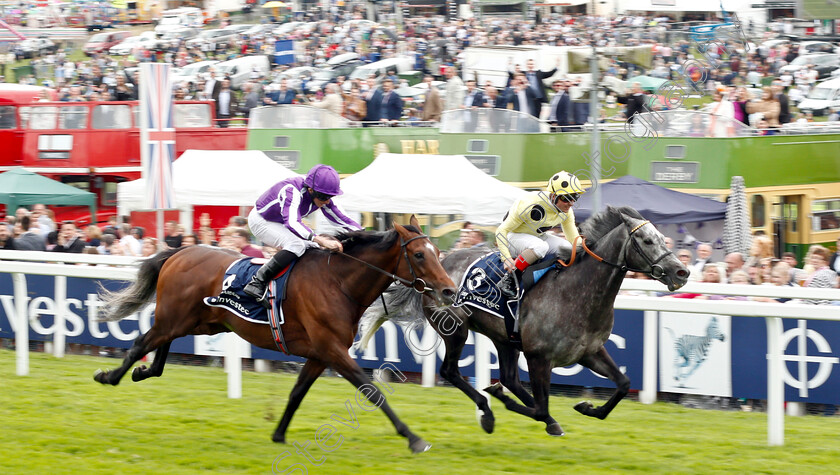 Defoe-0002 
 DEFOE (Andrea Atzeni) beats KEW GARDENS (left) in The Investec Coronation Cup
Epsom 31 May 2019 - Pic Steven Cargill / Racingfotos.com