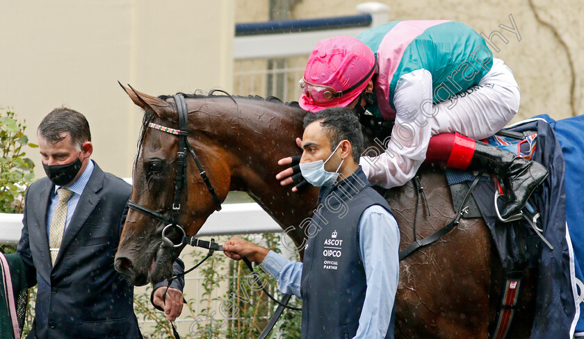 Enable-0024 
 ENABLE (Frankie Dettori) after The King George VI And Queen Elizabeth Stakes
Ascot 25 Jul 2020 - Pic Steven Cargill / Racingfotos.com