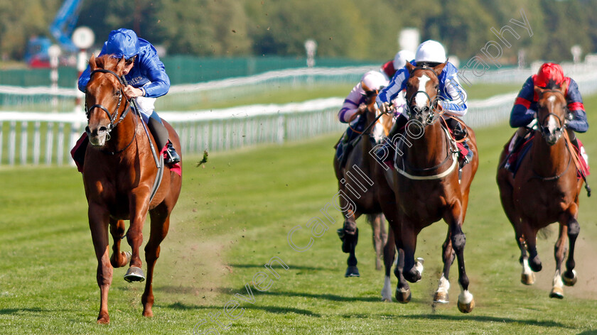 Castle-Way-0004 
 CASTLE WAY (William Buick) beats KING ME (right) in The Together Commercial Finance EBF Novice Stakes
Haydock 1 Sep 2022 - Pic Steven Cargill / Racingfotos.com