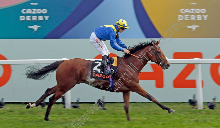 Desert-Crown-0016 
 DESERT CROWN (Richard Kingscote) wins The Cazoo Derby
Epsom 4 Jun 2022 - Pic Steven Cargill / Racingfotos.com