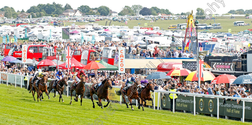 Swilcan-Bridge-0002 
 SWILCAN BRIDGE (2nd right, Hayley Turner) wins The Cazoo Handicap
Epsom 4 Jun 2022 - Pic Steven Cargill / Racingfotos.com