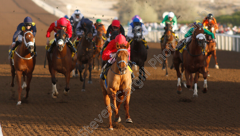 Nizaal-0006 
 NIZAAL (Pat Cosgrave) wins The Al Hudaiba Contracting LLC Maiden
Jebel Ali 11 Jan 2019 - Pic Steven Cargill / Racingfotos.com