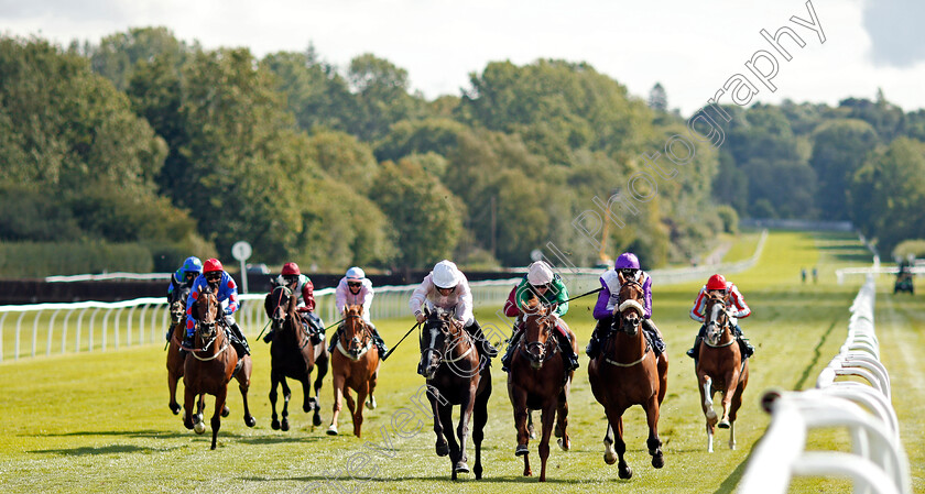 Whitehaven-0001 
 WHITEHAVEN (centre, P J McDonald) beats UP THE AISLE (2nd right) and PRINCESS SIYOUNI (right) in The Betway Casino Classified Stakes
Lingfield 26 Aug 2020 - Pic Steven Cargill / Racingfotos.com