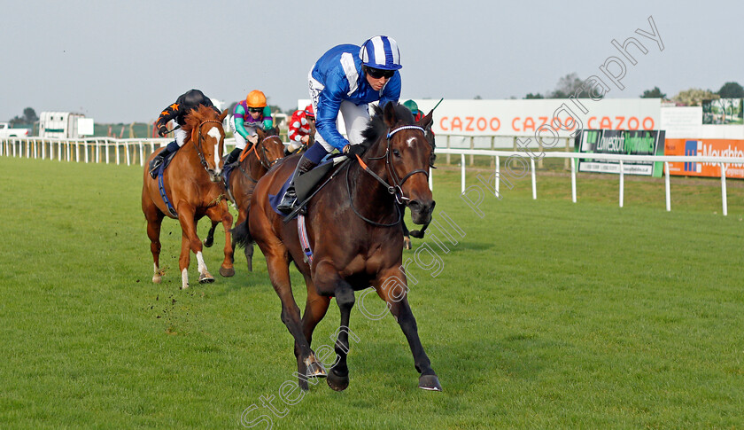 Tarhib-0002 
 TARHIB (Jim Crowley) wins The Racing To School Celebrates 20 Years Novice Stakes
Yarmouth 19 Oct 2021 - Pic Steven Cargill / Racingfotos.com