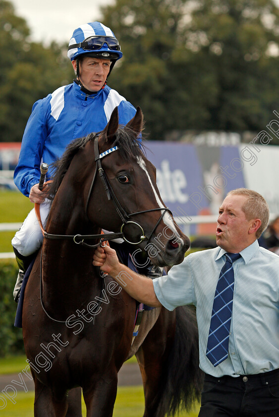 Shabaaby-0008 
 SHABAABY (Jim Crowley) after The Irish Stallion Farms EBF Stakes Doncaster 13 Sep 2017 - Pic Steven Cargill / Racingfotos.com