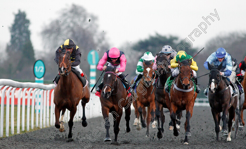 Kingstom-Kurrajong-0003 
 KINGSTON KURRAJONG (2nd left, Martin Harley) BALTIC PRINCE (2nd right) LUNAR DEITY (left) and DEREK DUVAL (right) in The Matchbook Betting Exchange Handicap Kempton 21 Mar 2018 - Pic Steven Cargill / Racingfotos.com