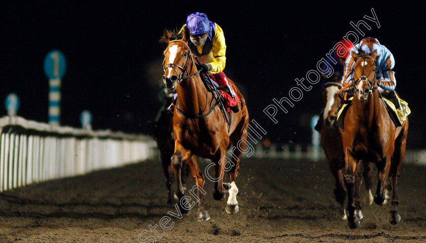 Cemhaan-0006 
 CEMHAAN (Frankie Dettori) beats NOTE BLEU (right) in The 32Red Casino Novice Stakes
Kempton 4 Mar 2020 - Pic Steven Cargill / Racingfotos.com