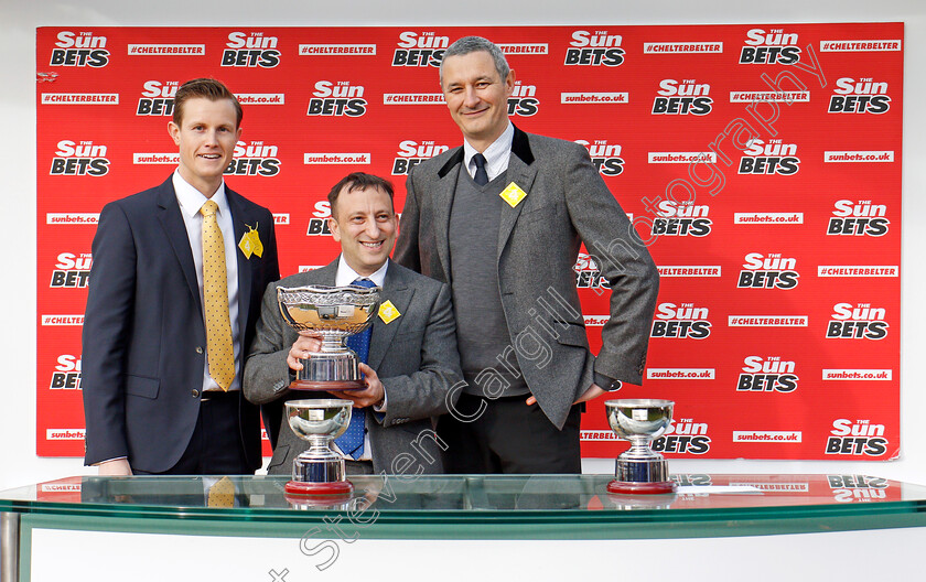 Penhill-0012 
 Presentation to Tony Bloom for The Sun Bets Stayers Hurdle won by PENHILL Cheltenham 15 Mar 2018 - Pic Steven Cargill / Racingfotos.com