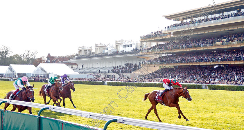 Waldgeist-0002 
 WALDGEIST (P C Boudot) beats ENABLE (left) in The Qatar Prix De L'Arc De Triomphe
Longchamp 6 Oct 2019 - Pic Steven Cargill / Racingfotos.com