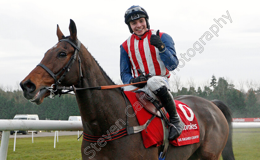 De-Rasher-Counter-0014 
 DE RASHER COUNTER (Ben Jones) after The Ladbrokes Trophy Handicap Chase
Newbury 30 Nov 2019 - Pic Steven Cargill / Racingfotos.com