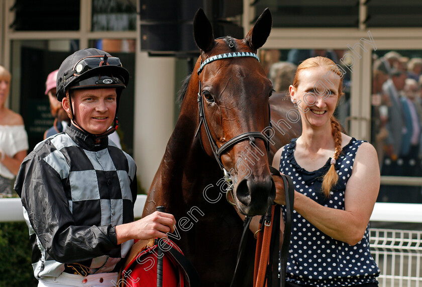 Lavender s-Blue-0010 
 LAVENDER'S BLUE (Rob Hornby) after The Tote Celebration Mile
Goodwood 28 Aug 2021 - Pic Steven Cargill / Racingfotos.com