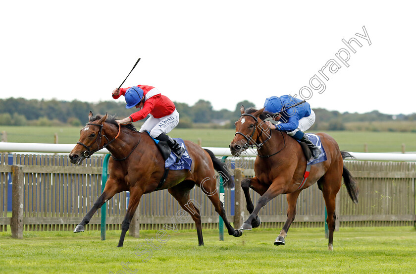 Eternal-Pearl-0005 
 ETERNAL PEARL (right, William Buick) beats PERIPATETIC (left) in The Princess Royal Al Basti Equiworld Dubai Stakes
Newmarket 23 Sep 2022 - Pic Steven Cargill / Racingfotos.com