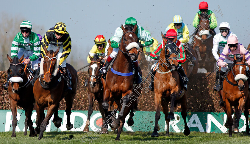 Thomas-Patrick-0005 
 THOMAS PATRICK (centre, Richard Johnson) wins The Betway Handicap Chase Aintree 14 Apr 2018 - Pic Steven Cargill / Racingfotos.com