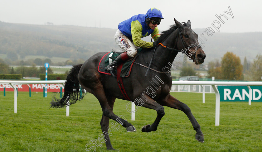 Dinons-0004 
 DINONS (Richard Johnson) wins The Randox Health Novices Hurdle
Cheltenham 27 oct 2018 - Pic Steven Cargill / Racingfotos.com