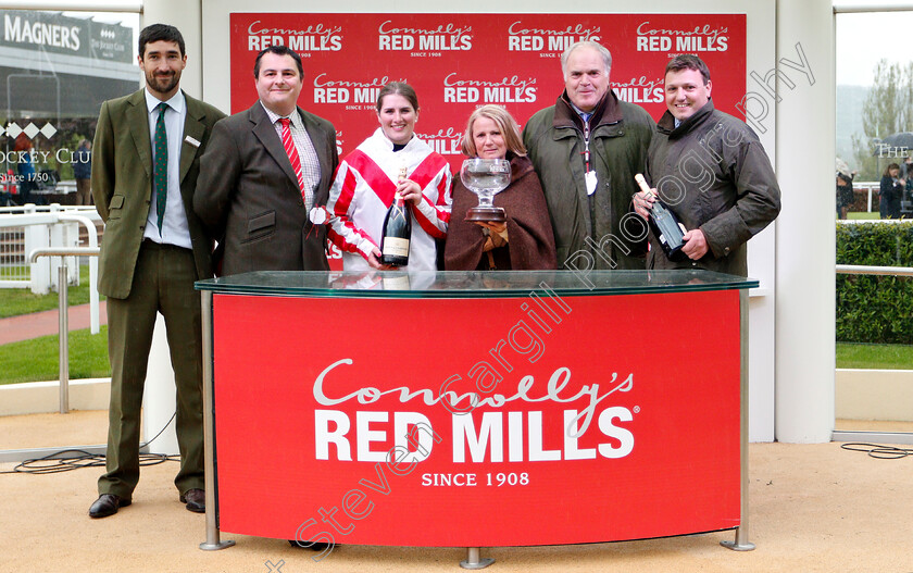 Latenightpass-0007 
 Presentation to Mrs Ellis and Gina Andrews for The Connolly's Red Mills Intermediate Point-To-Point Championship Final Hunters Chase won by LATENIGHTPASS
Cheltenham 3 May 2019 - Pic Steven Cargill / Racingfotos.com