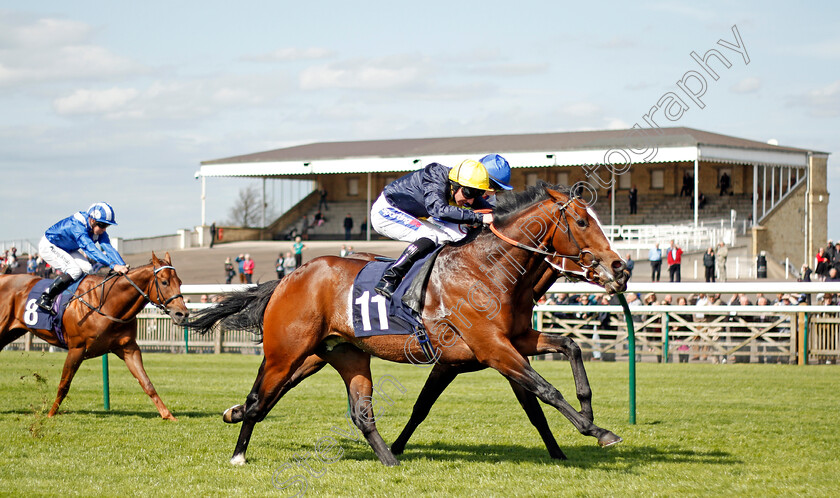 Porth-Swtan-w0003 
 PORTH SWTAN (Paul Hanagan) wins The Alex Scott Maiden Stakes Div2 Newmarket 17 Apr 2018 - Pic Steven Cargill / Racingfotos.com