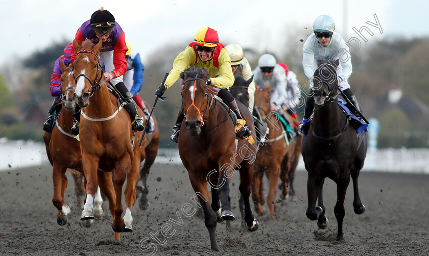 Balata-Bay-0004 
 BALATA BAY (centre, Luke Catton) beats REGULAR (left) in The 32Red Casino Handicap
Kempton 3 Apr 2019 - Pic Steven Cargill / Racingfotos.com