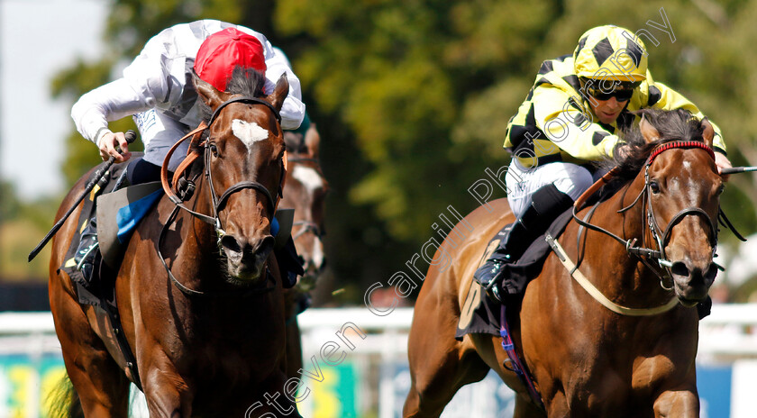 Miss-Carol-Ann-0005 
 MISS CAROL ANN (left, Jack Mitchell) wins The Bedford Lodge Hotel & Spa Fillies Handicap
Newmarket 9 Jul 2022 - Pic Steven Cargill / Racingfotos.com