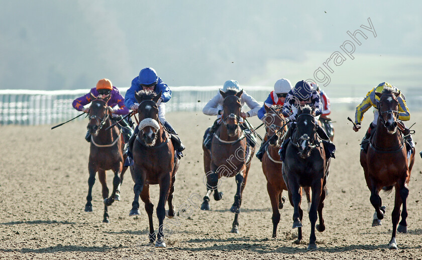 Mandalayan-0003 
 MANDALAYAN (left, Rob Hornby) beats BOBBY K (centre) and DARK CROCODILE (right) in The 32Red CAsino Novice Stakes Lingfield 24 Feb 2018 - Pic Steven Cargill / Racingfotos.com