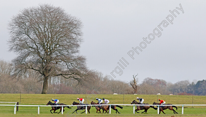 Chepstow-0003 
 JEPECK (Rex Dingle) leads down the back straight on his way to winning The Smart Money's On Coral Novices Hurdle
Chepstow 7 Dec 2019 - Pic Steven Cargill / Racingfotos.com