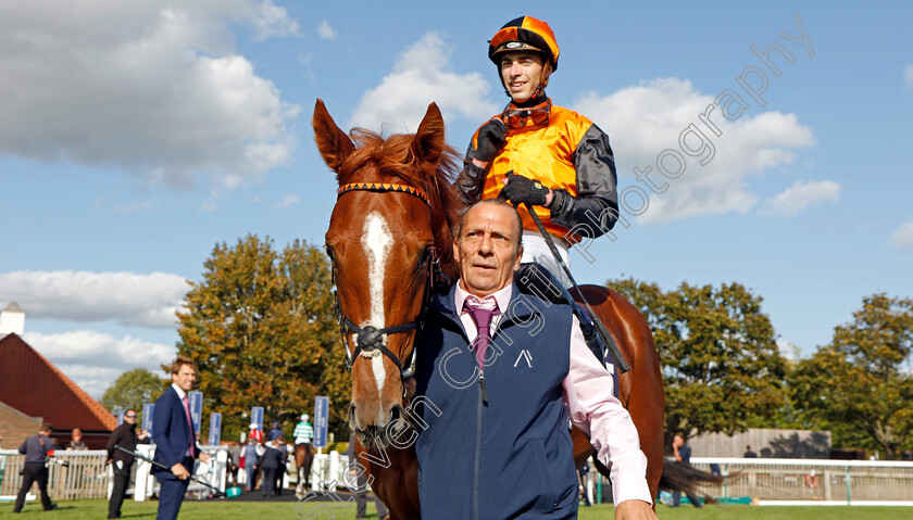 Carla s-Way-0010 
 CARLA'S WAY (James Doyle) winner of The Al Basti Equiworld Dubai Rockfel Stakes
Newmarket 29 Sep 2023 - Pic Steven Cargill / Racingfotos.com