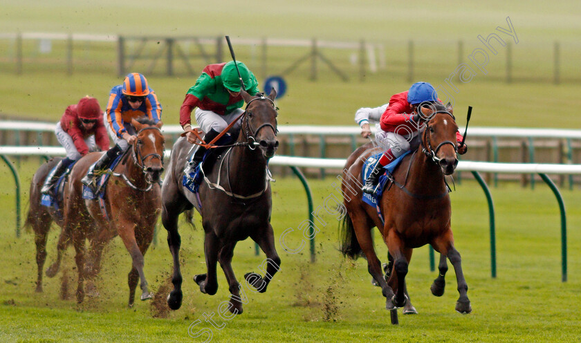 Juliet-Capulet-0002 
 JULIET CAPULET (right, Frankie Dettori) beats NYALETI (left) in The Shadwell Rockfel Stakes Newmarket 29 Sep 2017 - Pic Steven Cargill / Racingfotos.com