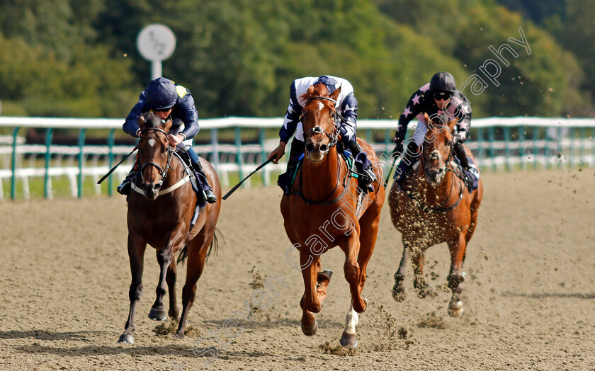 Miami-Joy-0002 
 MIAMI JOY (centre, Sean Levey) beats DESERT VISION (left) in The Betway British Stallion Studs EBF Novice Auction Stakes
Lingfield 4 Aug 2020 - Pic Steven Cargill / Racingfotos.com