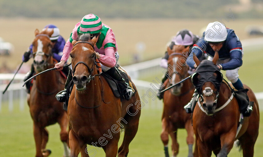 Fulfilled-0008 
 FULFILLED (Jamie Spencer) wins The Racing TV Free For A Month Handicap
Newmarket 22 Jul 2022 - Pic Steven Cargill / Racingfotos.com