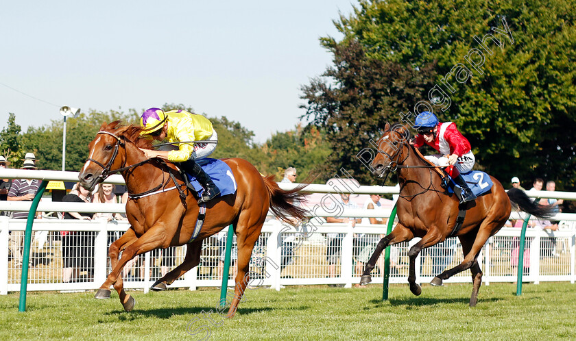 Sea-On-Time-0002 
 SEA ON TIME (Tom Marquand) beats PERIPATETIC in The British EBF Premier Fillies Handicap
Salisbury 11 Aug 2022 - Pic Steven Cargill / Racingfotos.com