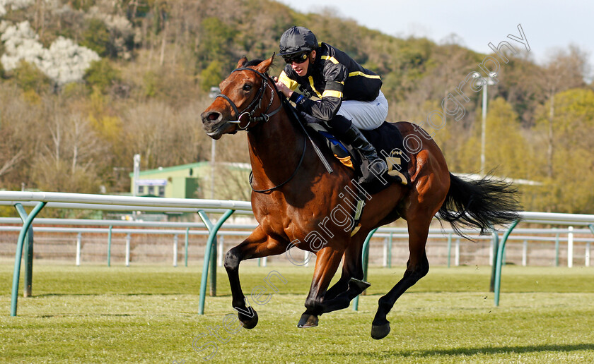 Meng-Tian-0004 
 MENG TIAN (James Doyle) wins The Watch On Racing TV Novice Stakes
Nottingham 17 Apr 2021 - Pic Steven Cargill / Racingfotos.com