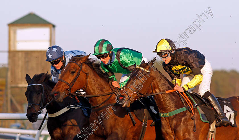 Red-Opium-0001 
 RED OPIUM (centre, Conor Brassil) with ROMEO BROWN (right, Joe Williamson)
Market Rasen 19 Apr 2021 - Pic Steven Cargill / Racingfotos.com