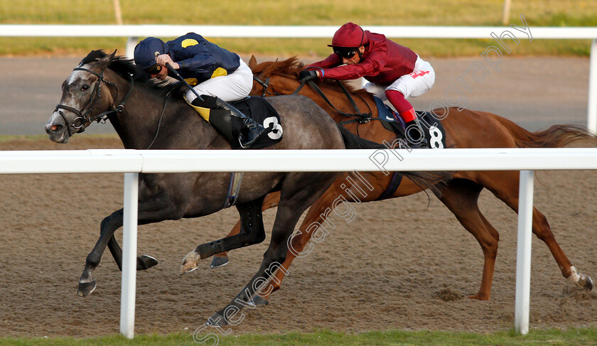 Ghaziyah-0003 
 GHAZIYAH (James Doyle) wins The Budweiser Brewing Group Novice Stakes Div2
Chelmsford 23 Jul 2019 - Pic Steven Cargill / Racingfotos.com