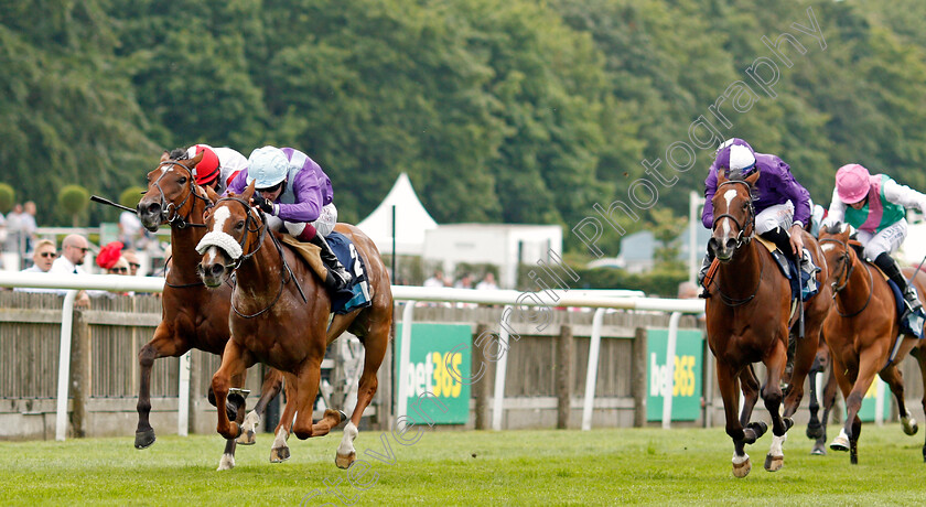 Frankella-0002 
 FRANKELLA (Oisin Murphy) beats PRINCESS SHABNAM (left) and LOVELY MANA (right) in The British Stallion Studs EBF Maiden Fillies Stakes
Newmarket 8 Jul 2021 - Pic Steven Cargill / Racingfotos.com