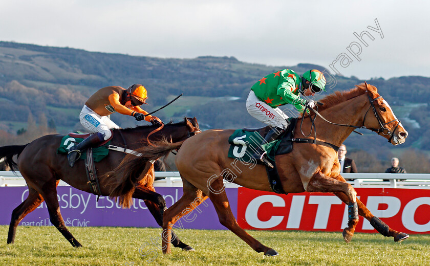 Ms-Parfois-0002 
 MS PARFOIS (Noel Fehily) wins The CF Roberts Electrical & Mechanical Services Mares Handicap Chase Cheltenham 15 Dec 2017 - Pic Steven Cargill / Racingfotos.com