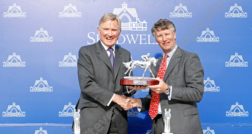 Daahyeh-0008 
 Presentation by Richard Lancaster to Oliver St Lawrence for The Shadwell Rockfel Stakes won by DAAHYEH
Newmarket 27 Sep 2019 - Pic Steven Cargill / Racingfotos.com