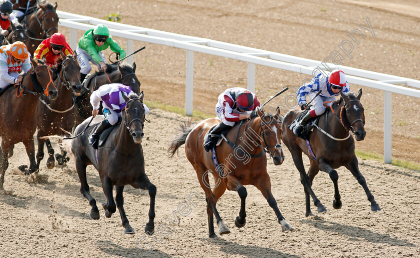 Indigo-Times-0001 
 INDIGO TIMES (left, Stevie Donohoe) beats COMPETITION (centre) and SULOCHANA (right) in The Chelmsford City Handicap
Chelmsford 20 Sep 2020 - Pic Steven Cargill / Racingfotos.com