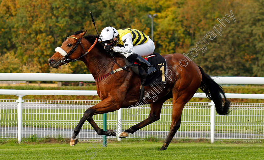 Dakota-Gold-0004 
 DAKOTA GOLD (Connor Beasley) wins The Rous Stakes
Nottingham 14 Oct 2020 - Pic Steven Cargill / Racingfotos.com