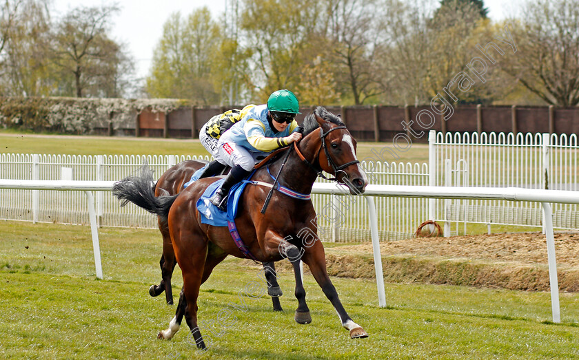 Bellarena-Lady-0003 
 BELLARENA LADY (Hollie Doyle) wins The Join Racing TV Now Novice Stakes
Leicester 24 Apr 2021 - Pic Steven Cargill / Racingfotos.com