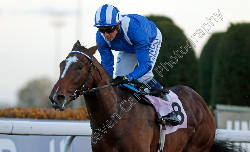 Mukaafah-0002 
 MUKAAFAH (Jim Crowley) wins The Unibet More Extra Places Races Novice Stakes
Kempton 15 Nov 2023 - Pic Steven Cargill / Racingfotos.com