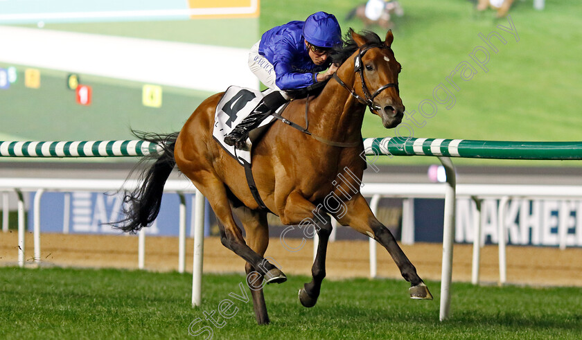 Legend-Of-Time-0005 
 LEGEND OF TIME (William Buick) wins The Jumeirah Guineas
Meydan 2 Feb 2024 - Pic Steven Cargill / Racingfotos.com