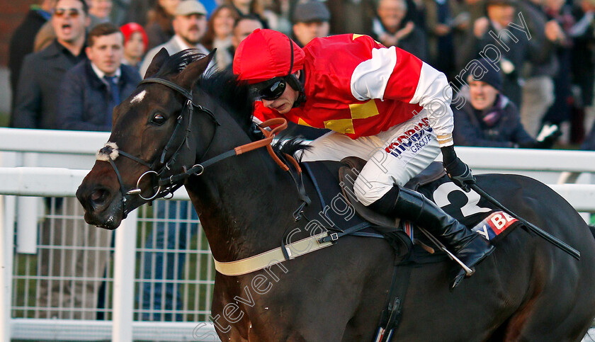 Slate-House-0008 
 SLATE HOUSE (Harrry Cobden) wins The Sky Bet Supreme Trial Novices Hurdle Cheltenham 19 Nov 2017 - Pic Steven Cargill / Racingfotos.com