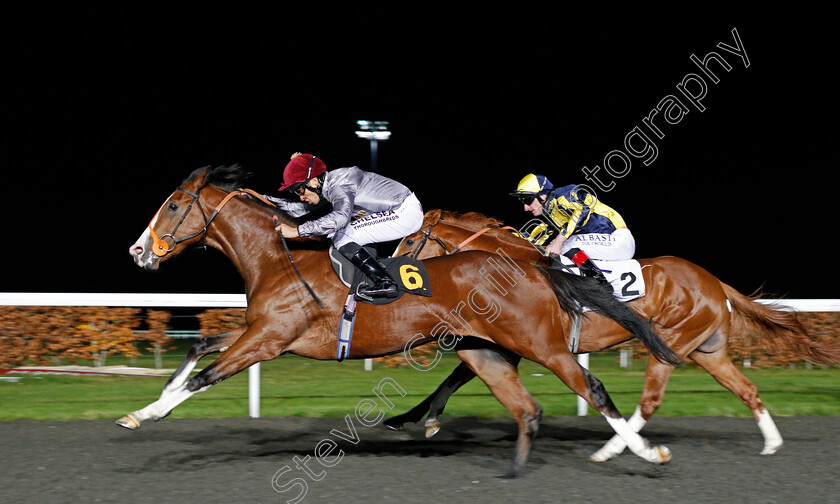 Qaysar-0006 
 QAYSAR (Sean Levey) wins The 32Red Casino EBFstallions.com Novice Stakes Div2 Kempton 22 Nov 2017 - Pic Steven Cargill / Racingfotos.com