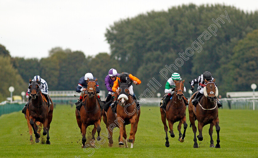 Raasel-0001 
 RAASEL (centre, William Buick) wins The Persimmon Homes Handicap 
Nottingham 13 Oct 2021 - Pic Steven Cargill / Racingfotos.com